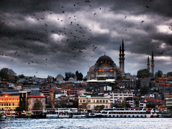 Istanbul z východní strany Golden horn