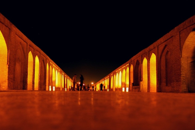 img-383 The bridge was built to serve as both a bridge and a dam. It is a popular recreational gathering place, and is one of the most famous examples of Iran's Safavid...
