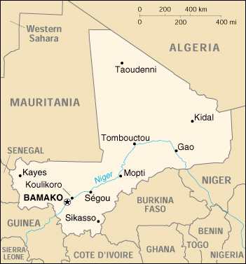 mapka Mali